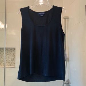Ann Taylor Black Tank Top 100% silk